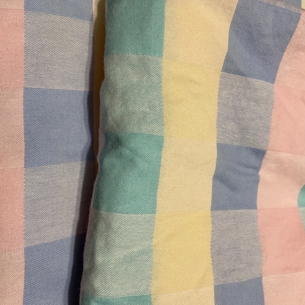 Pastel striped duvet cover set